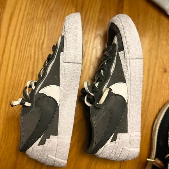 Nike Blazer Low / Sacai (Iron Grey) - Mens US 11 - Picture 2 of 3